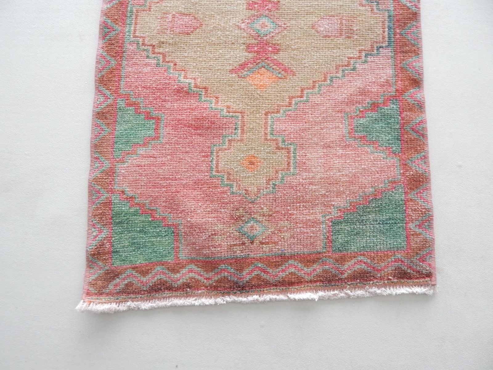 Vintage Small Oushak Turkish Rug 1'10" X 3'3" photo buy