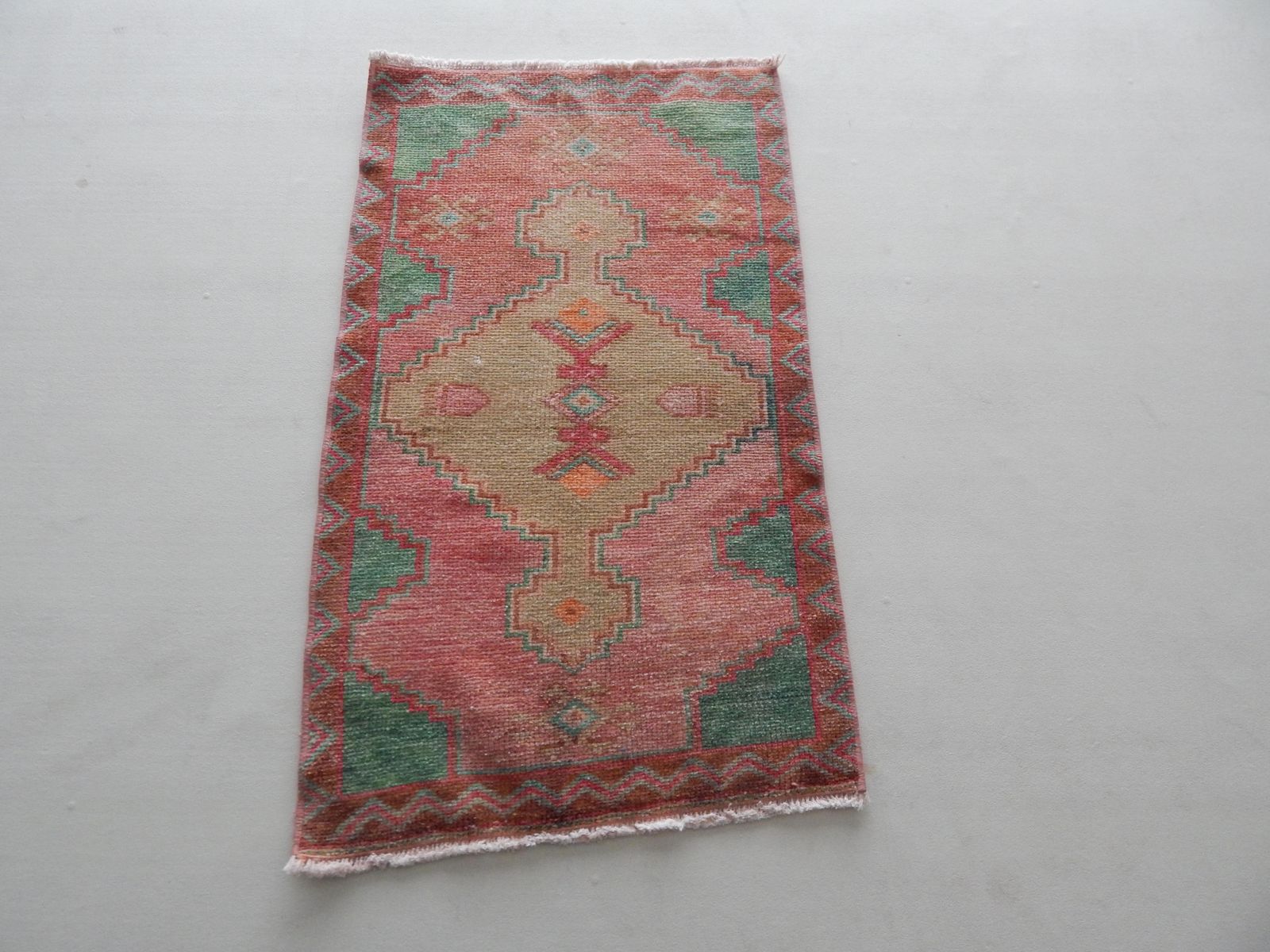 Vintage Small Oushak Turkish Rug 1'10" X 3'3" photo furniture