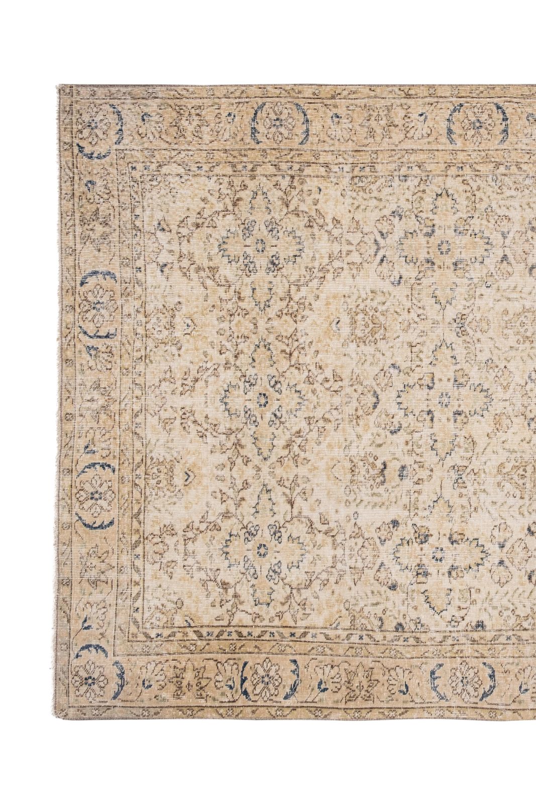 Decorative Turkish Rug, Soft Muted Color Oushak Rug, Living Room Rug 6'2" X 9'10" photo for sale