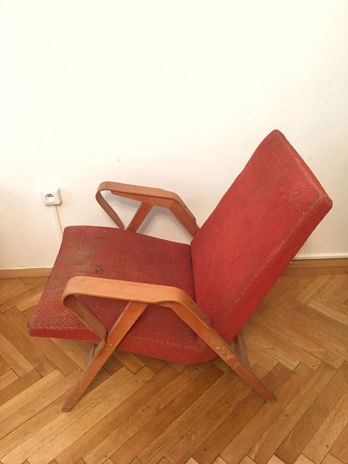 Furniture Red Armchairs By Frantisek Jirak – Tatra Nabytok Pravenec – Famous Design From 60’s   Pair photo