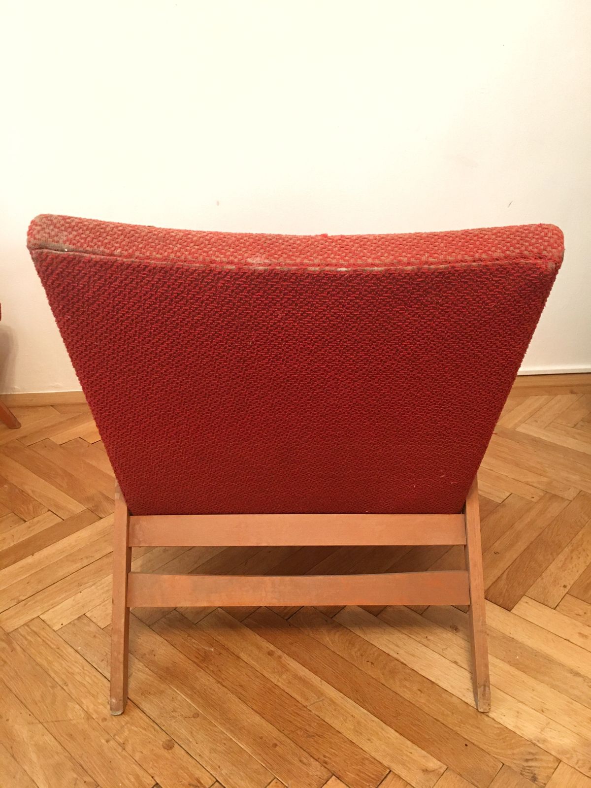 photo vinterior Red Armchairs By Frantisek Jirak – Tatra Nabytok Pravenec – Famous Design From 60’s   Pair