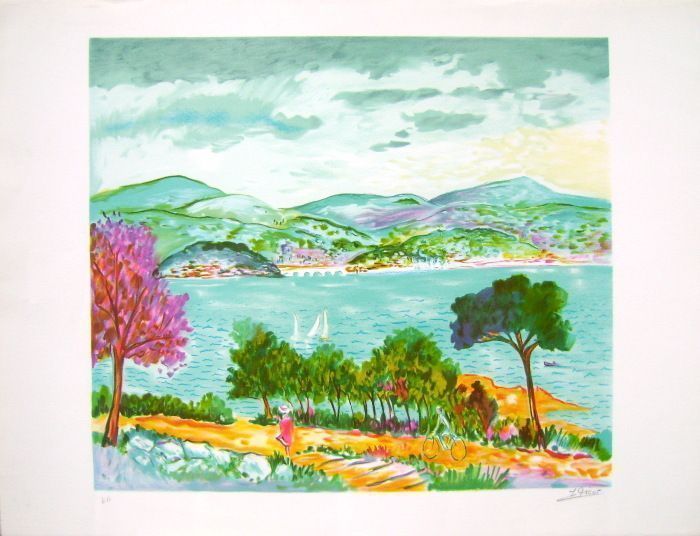 Picot Jean Claude Lithograph Landscape Of The South
