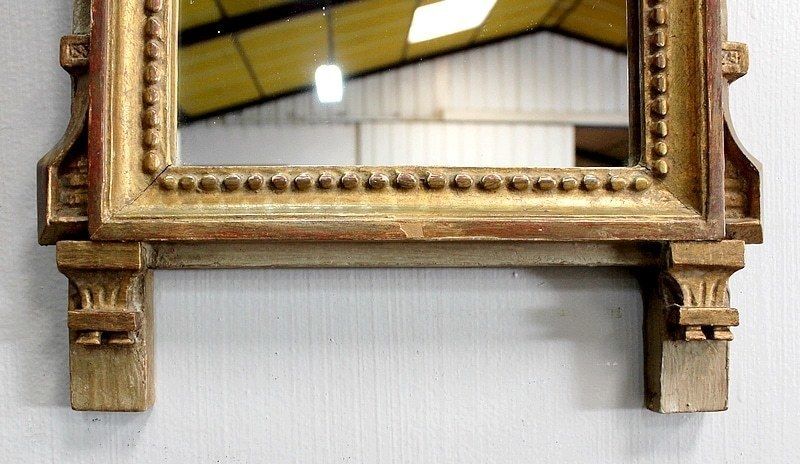 Home Decor Small Mirror In Golden Wood, Louis XVI Style   1st Part Of The 20th Century photo
