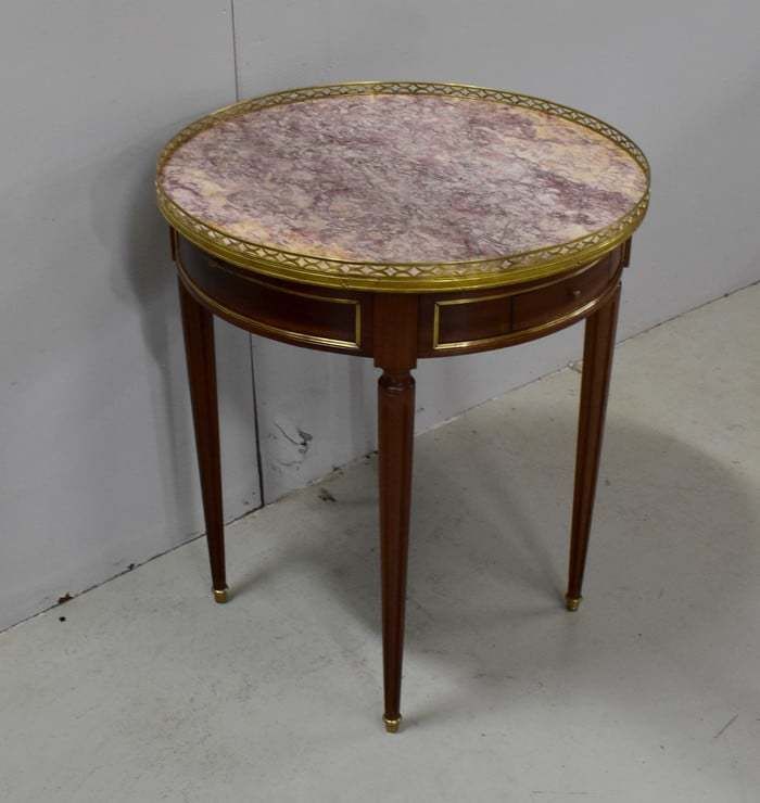 Mahogany Hot Water Bottle Table, Louis XVI Style Early 20th Century photo furniture