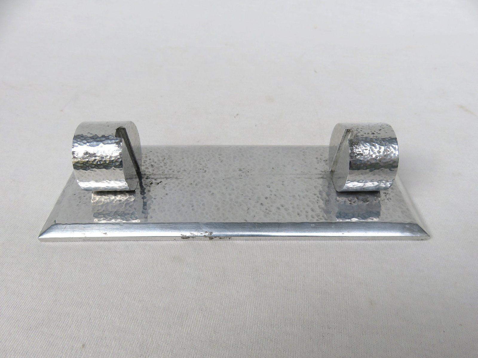 1076.1 Art Deco Hammered Aluminum Picture Frames, 1930s photo