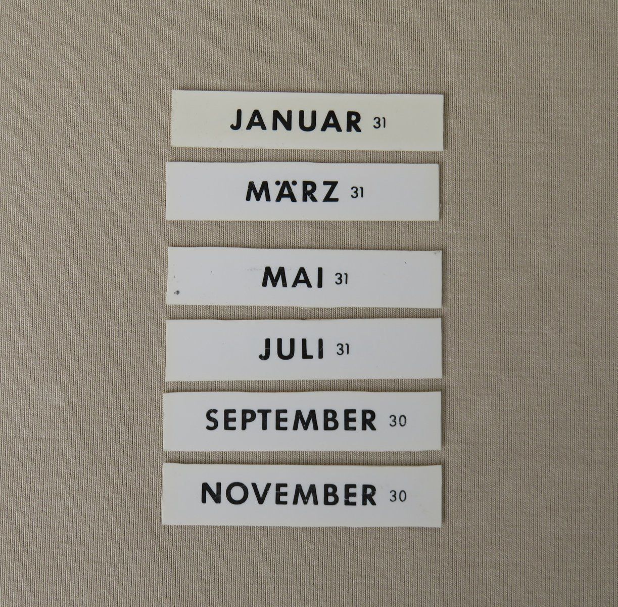 Plexiglas And Chrome Perpetual Calendar From Jakob Maul, 1930s photo vintage