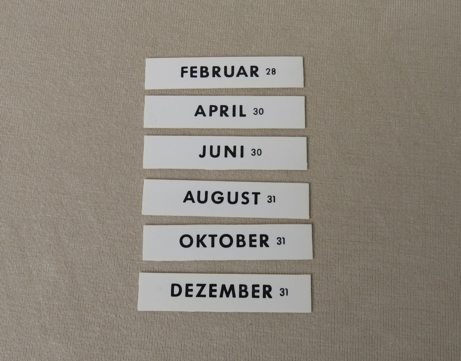 photo furniture Plexiglas And Chrome Perpetual Calendar From Jakob Maul, 1930s