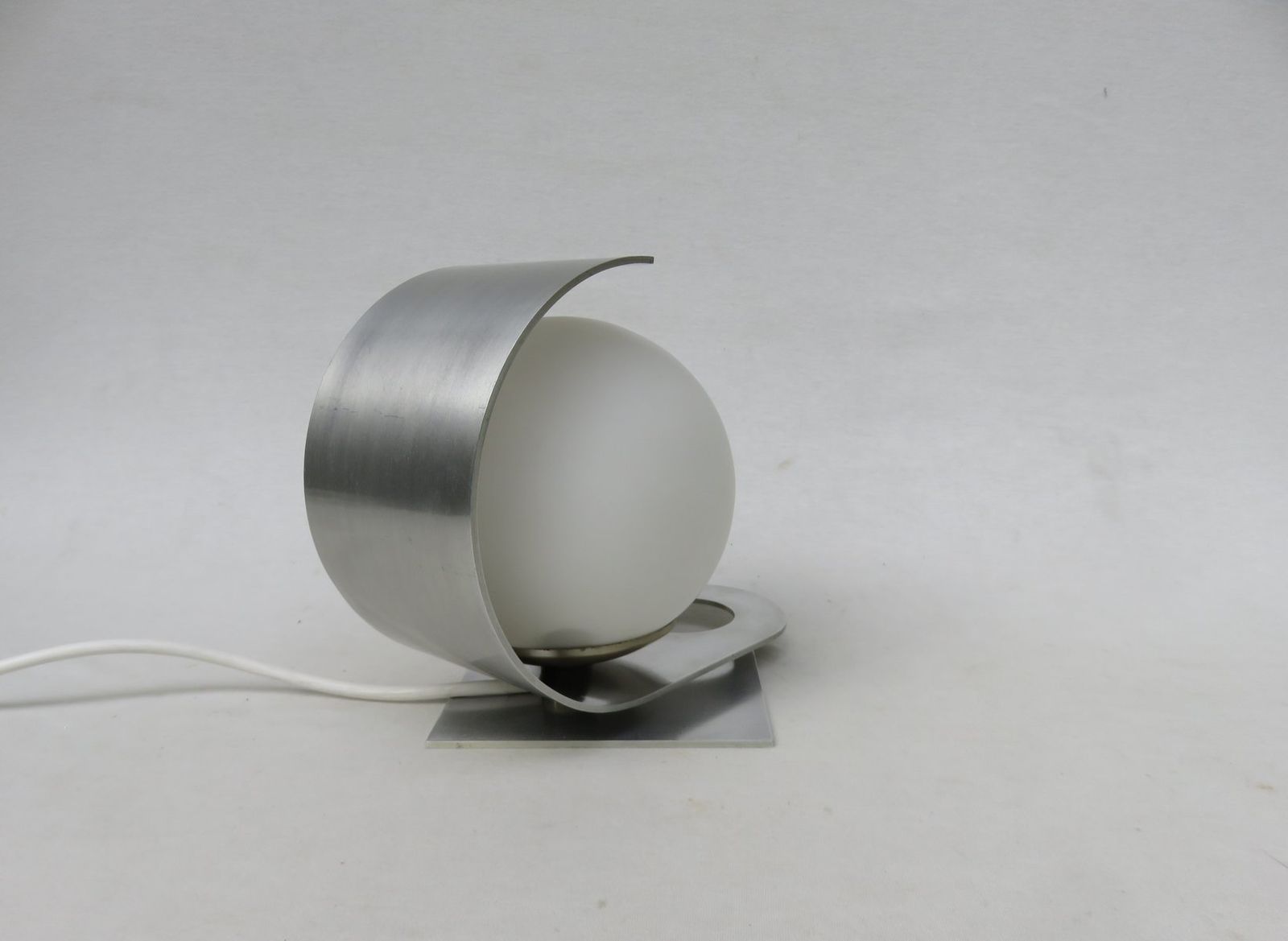 Small Italian Aluminum Table Lamp By Pia Guidetti Crippa For Lumi, 1970s photo for sale