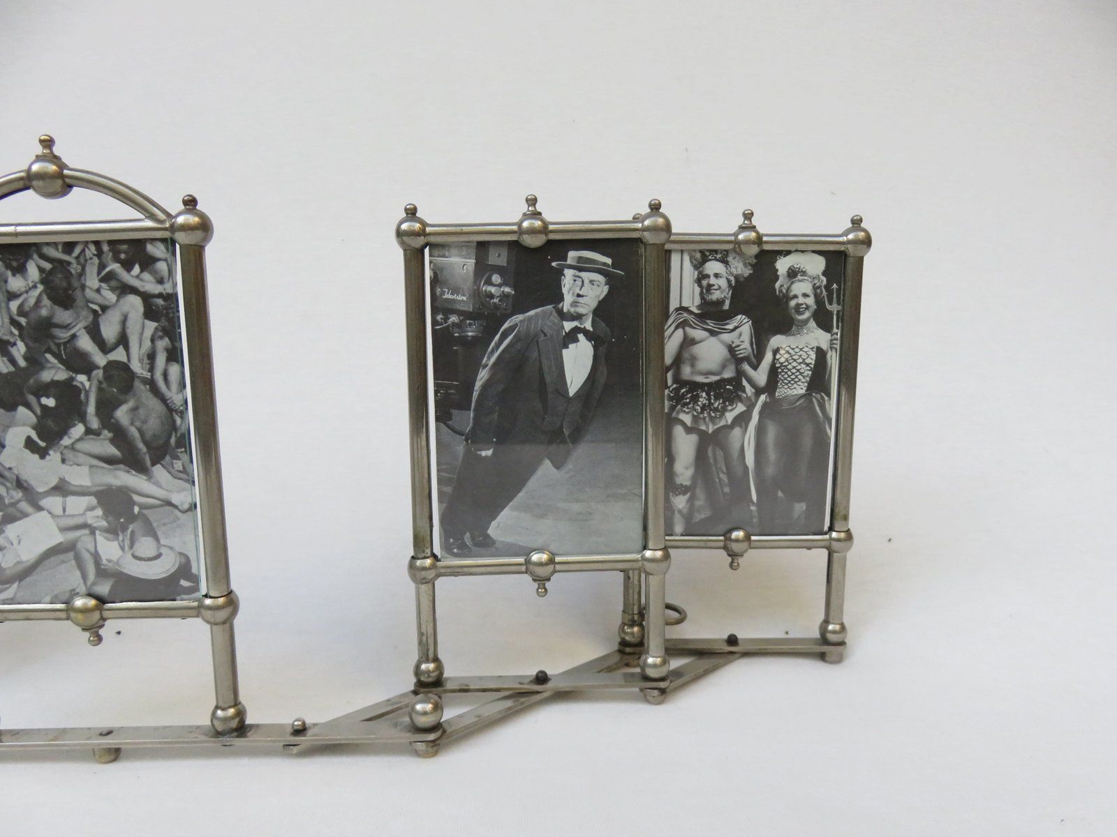 photo furniture Art Nouveau Nickel Plated Picture Frame For 5 Photos