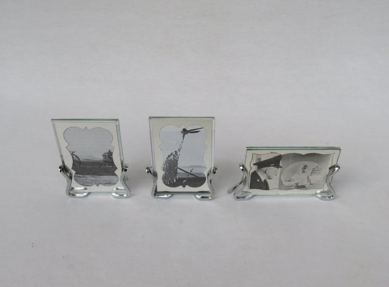 photo vintage Art Deco Chrome Picture Frames, 1920s, Set Of 5