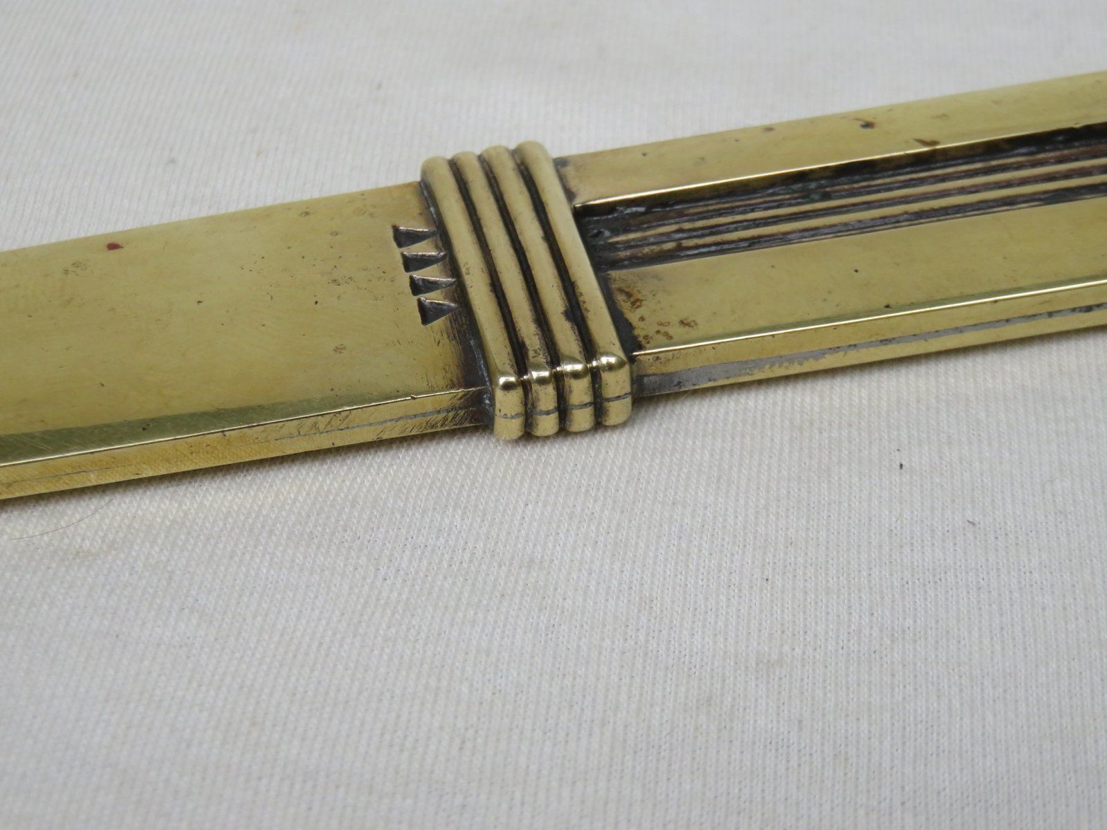 Antique Brass Letter Opener photo vintage
