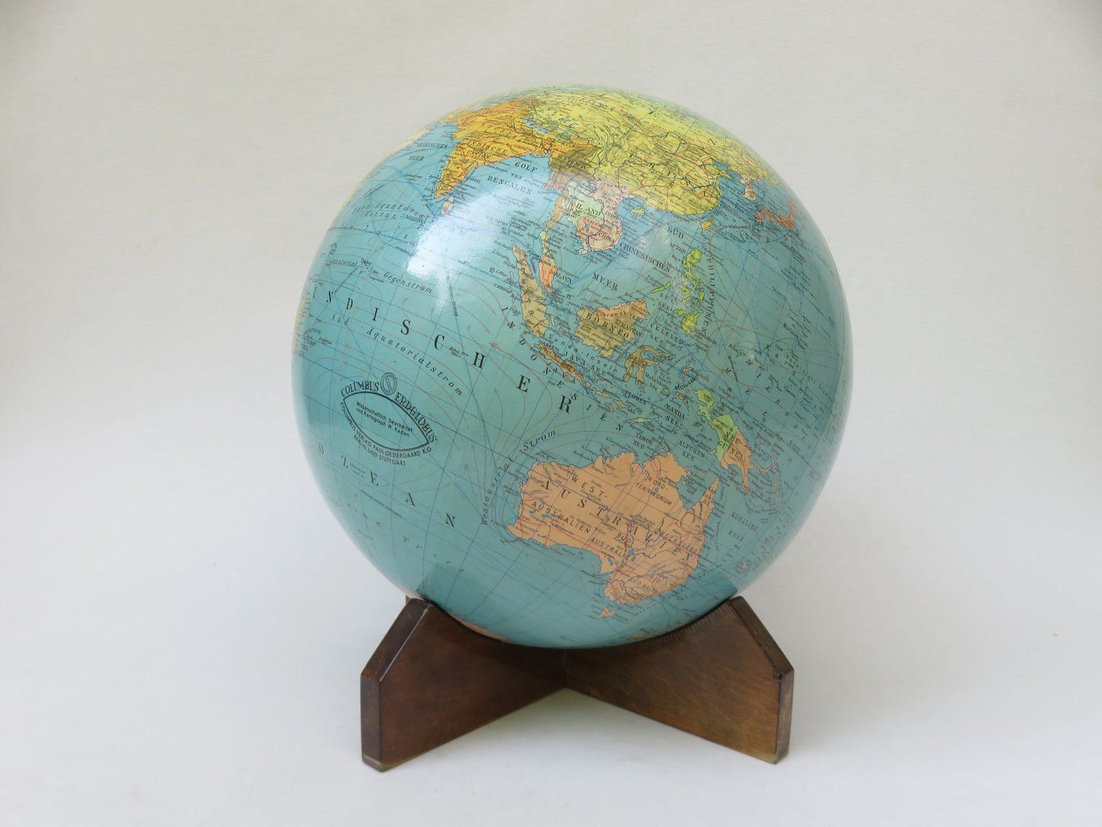 Globe From Columbusverlag Paul Oestergaard Kg, 1950s photo for sale