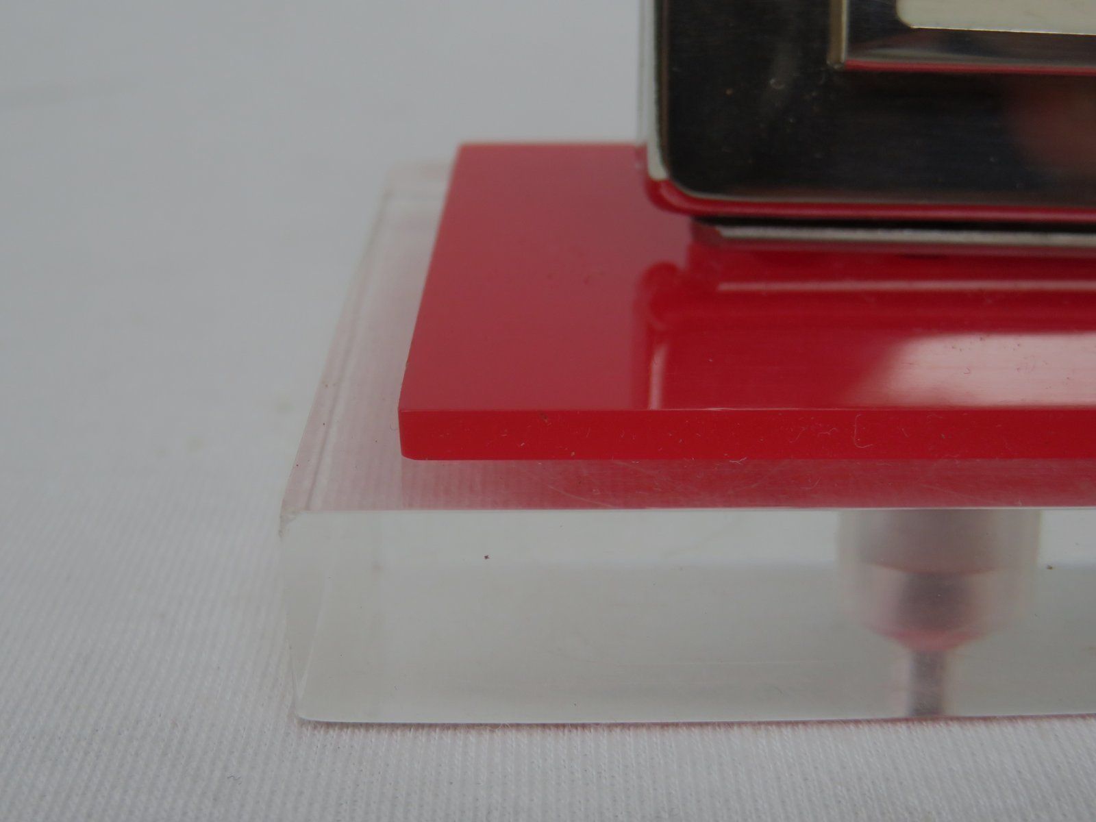 photo furniture Art Deco Plexiglass And Chrome Plated Perpetual Calendar From Jakob Maul