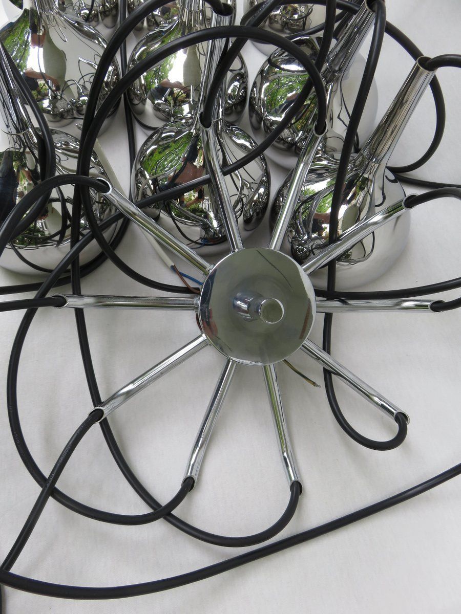 Lighting Swedish Cascade Chandelier Att. To Hans Agne Jakobsson For Markaryd, 1970s photo