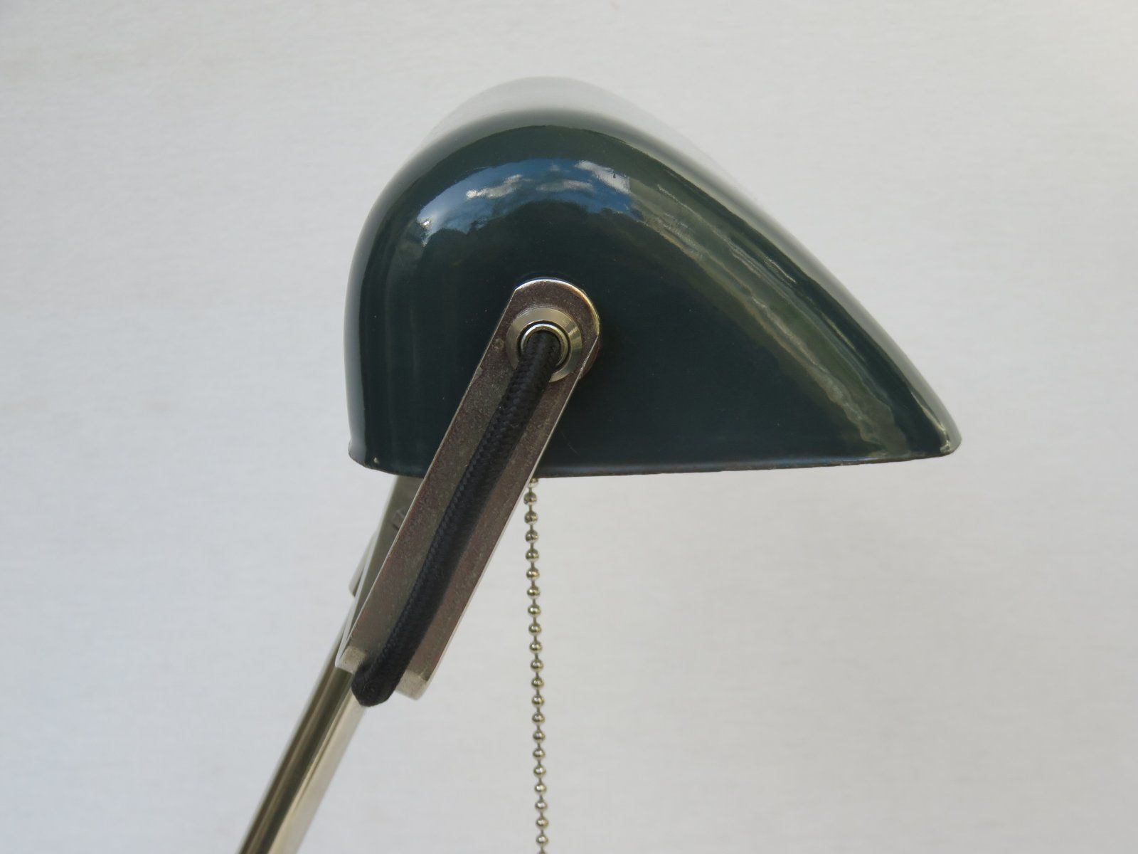 Art Nouveau Chromed Bankers Lamp From Lux photo Lighting