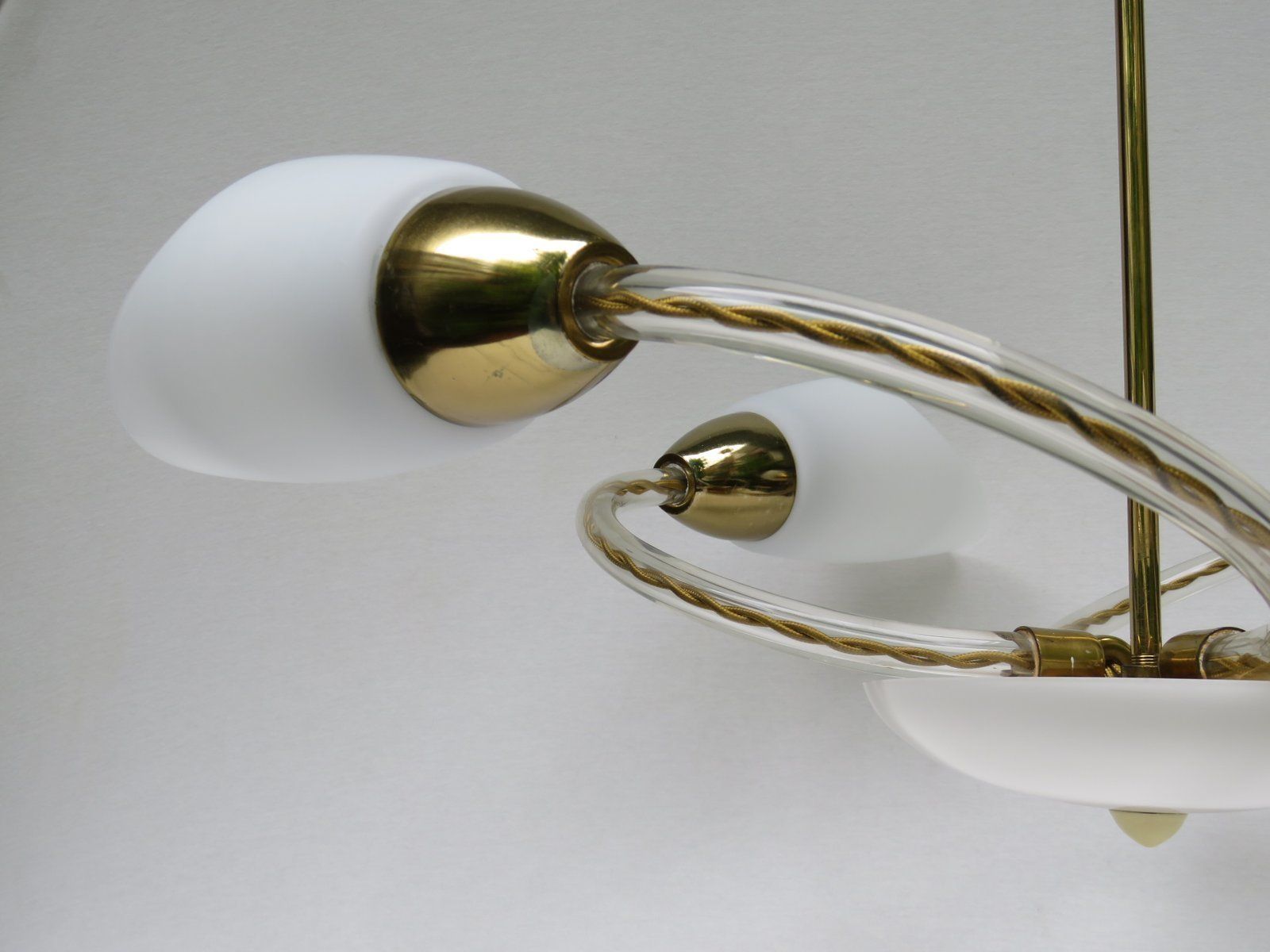 Mid Century Czech 4 Arm Chandelier photo for sale