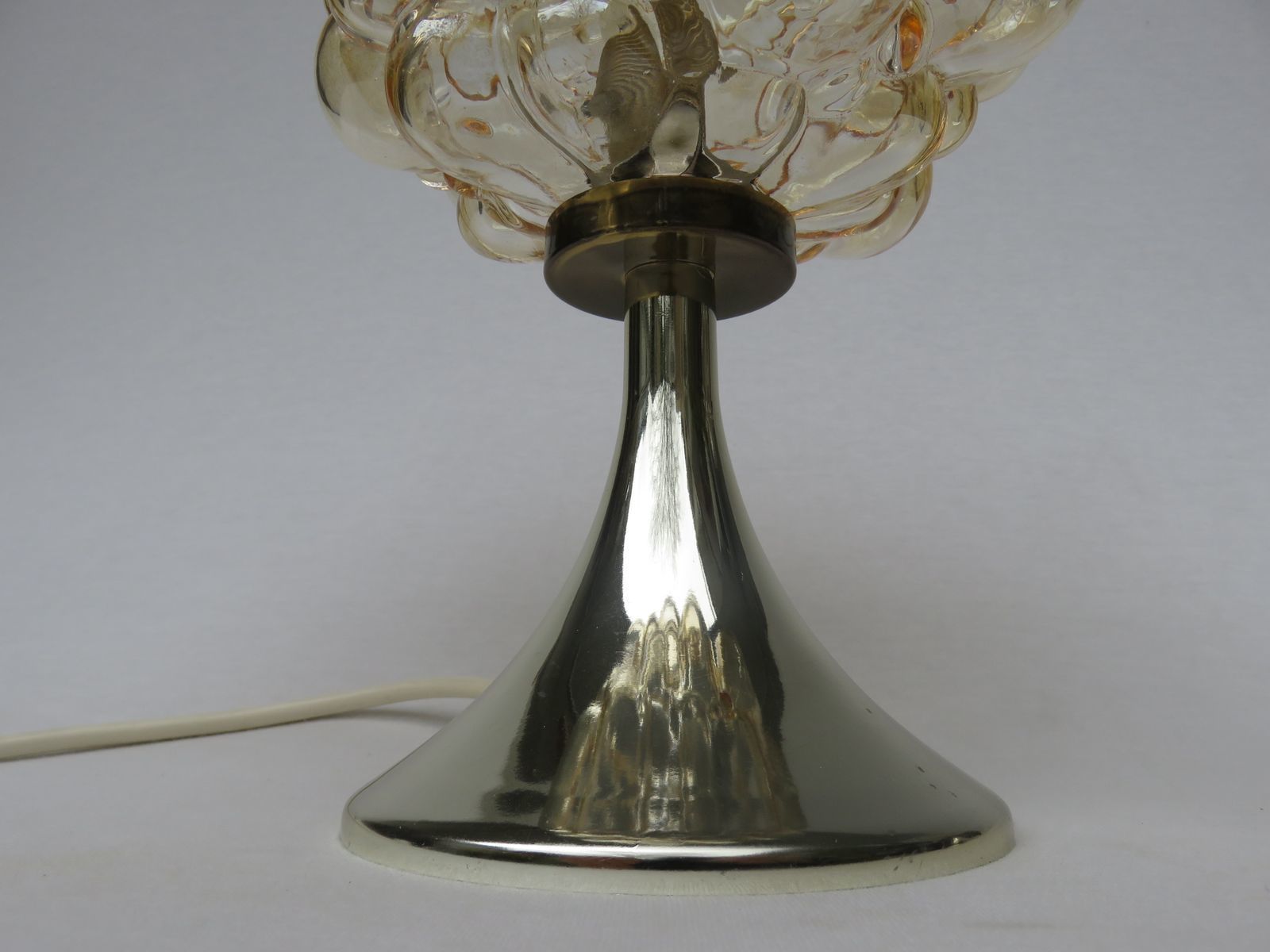 Bubble Glass Table Lamps By Helena Tynell For Limburg, 1960s, Set Of 2 photo 1845.35