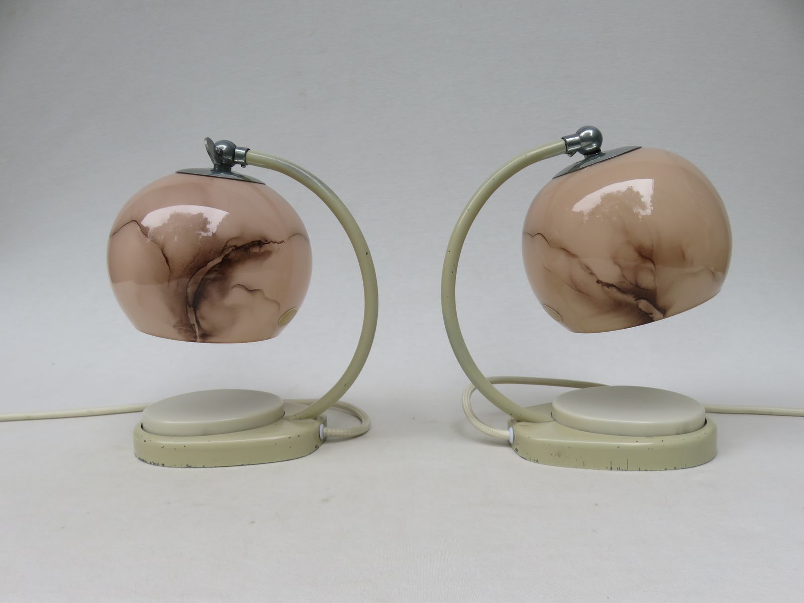 Bedside Lamps By Marianne Brandt For Gmf, 1930s, Set Of 2 photo Lighting