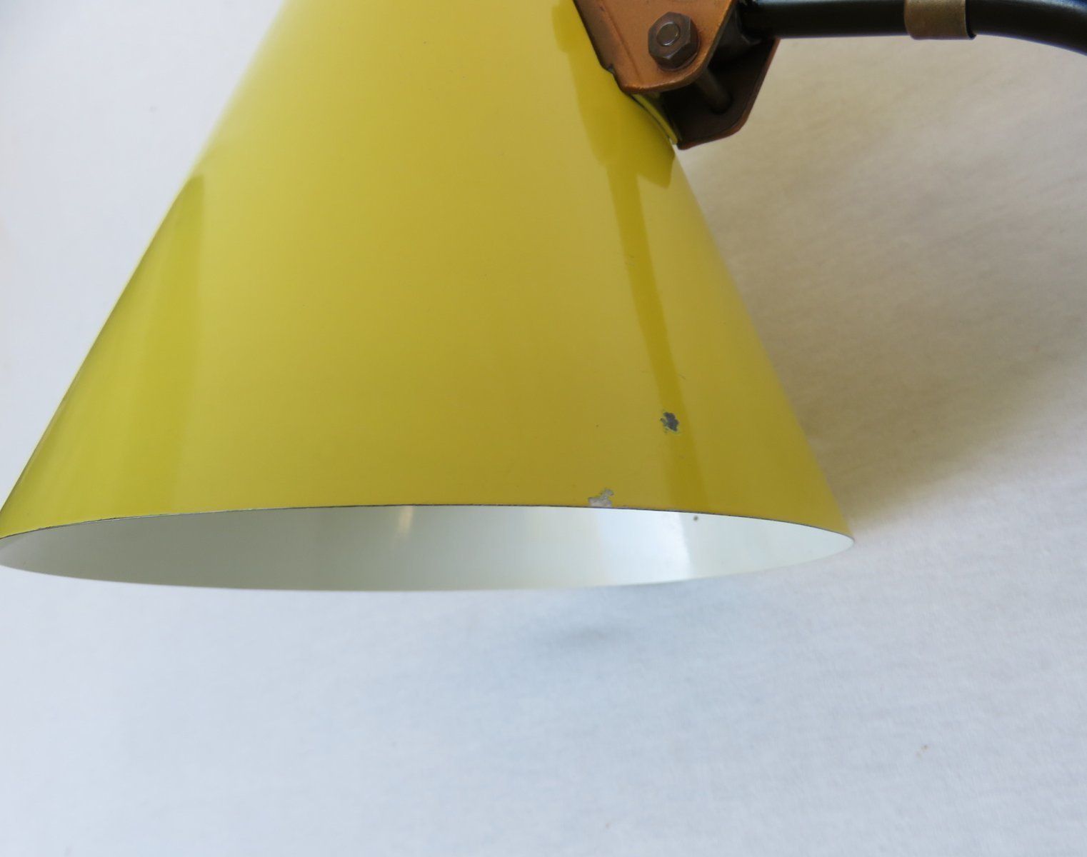 photo furniture Extraordinary Yellow And Black Scissor Light From Helo Leuchten, 1960s