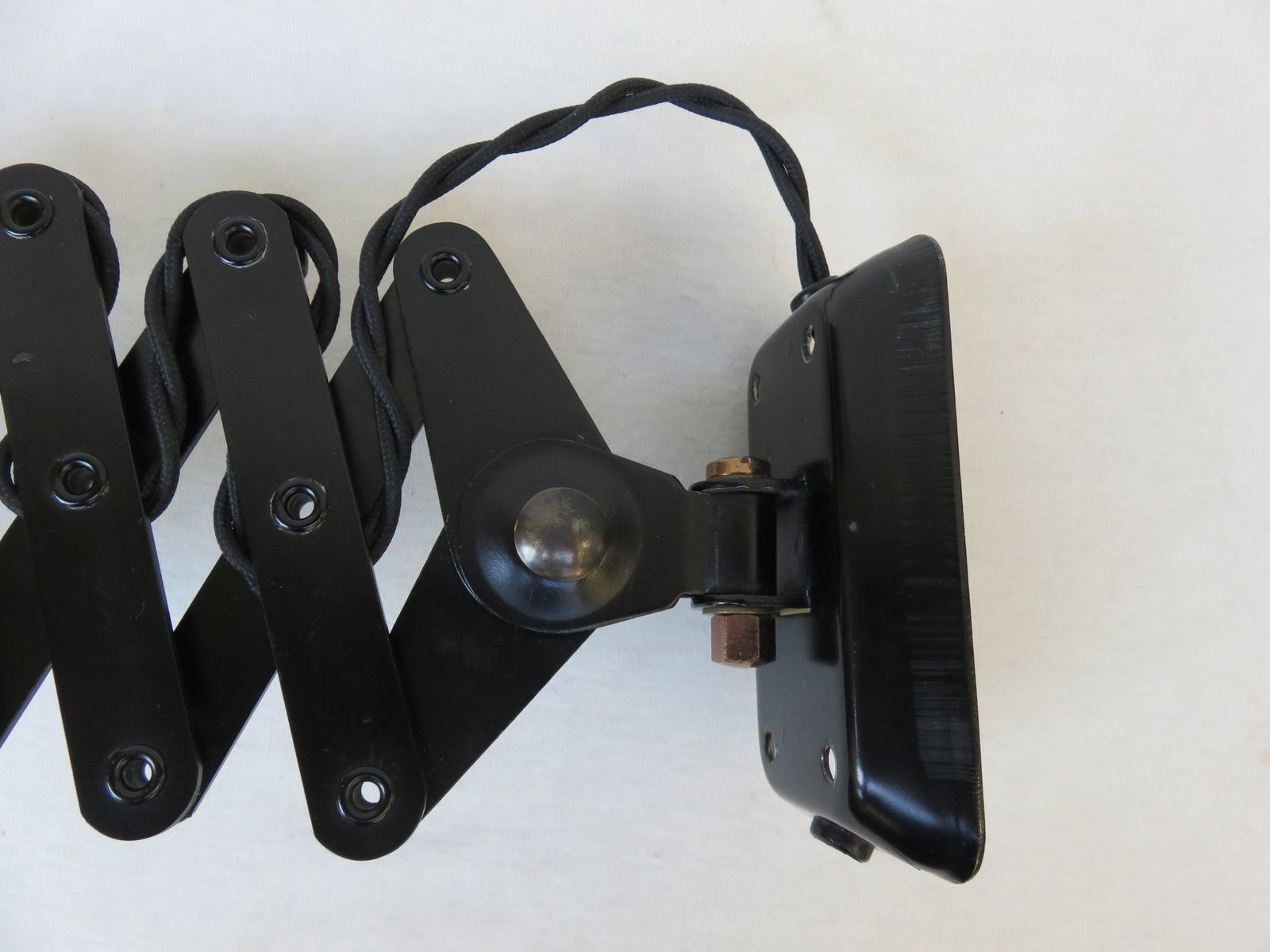photo buy Extraordinary Yellow And Black Scissor Light From Helo Leuchten, 1960s
