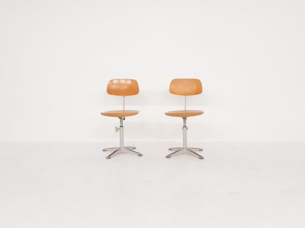 Friso Kramer For Ahrend De Cirkel Drafting Stools, The Netherlands 1950s photo furniture
