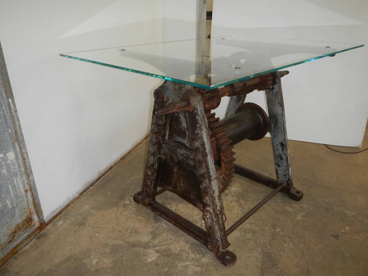 Industrial Table By Alley Dire Freres San Pier D'arena Italy, 1940s photo for sale