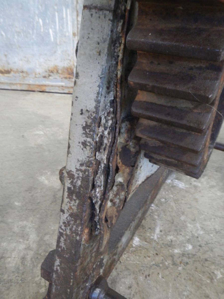 photo furniture Industrial Table By Alley Dire Freres San Pier D'arena Italy, 1940s
