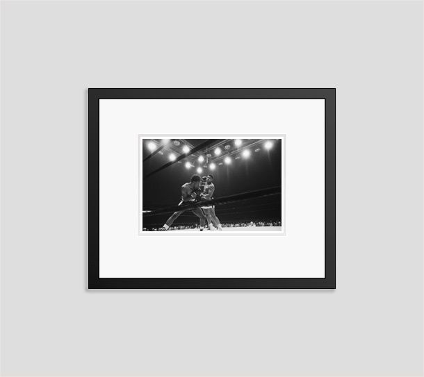 'Cassius Clay' Muhammad Ali Fights With Charlie Powell 1963 Archival Pigment Print Framed In Black