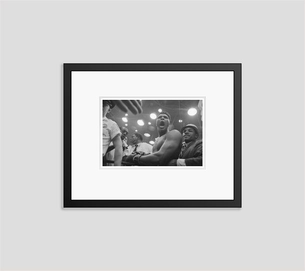 'Cassius Clay' Muhammad Ali Wins World's Heavyweight Crown 1964 Archival Pigment Print Framed In Black