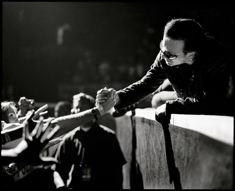 ' Bono ' By Kevin Westenberg Signed Limited Edition Giclée Print Framed In White
