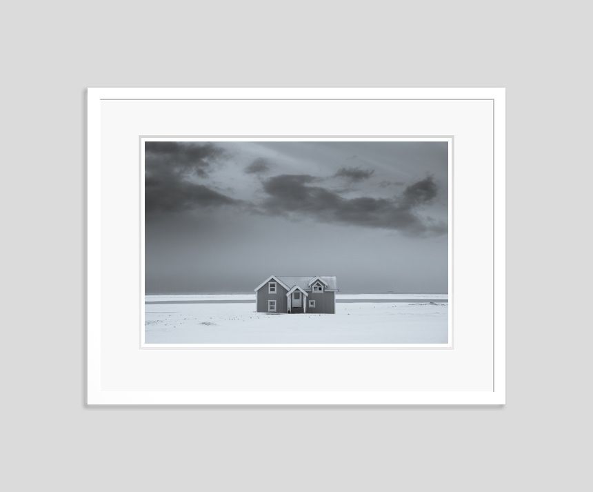 'Hofn Home' Iceland Tim Graham Signed Limited Edition Oversize Archival Pigment Print Framed In White