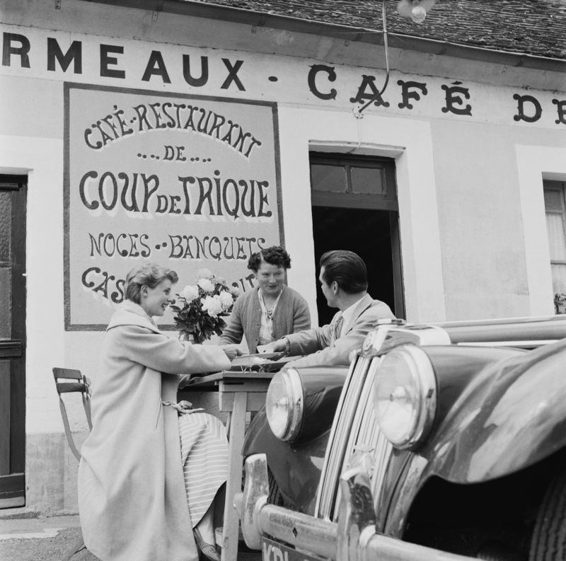 'Coup De Trique' 1955 Silver Gelatin Print Framed In White photo furniture