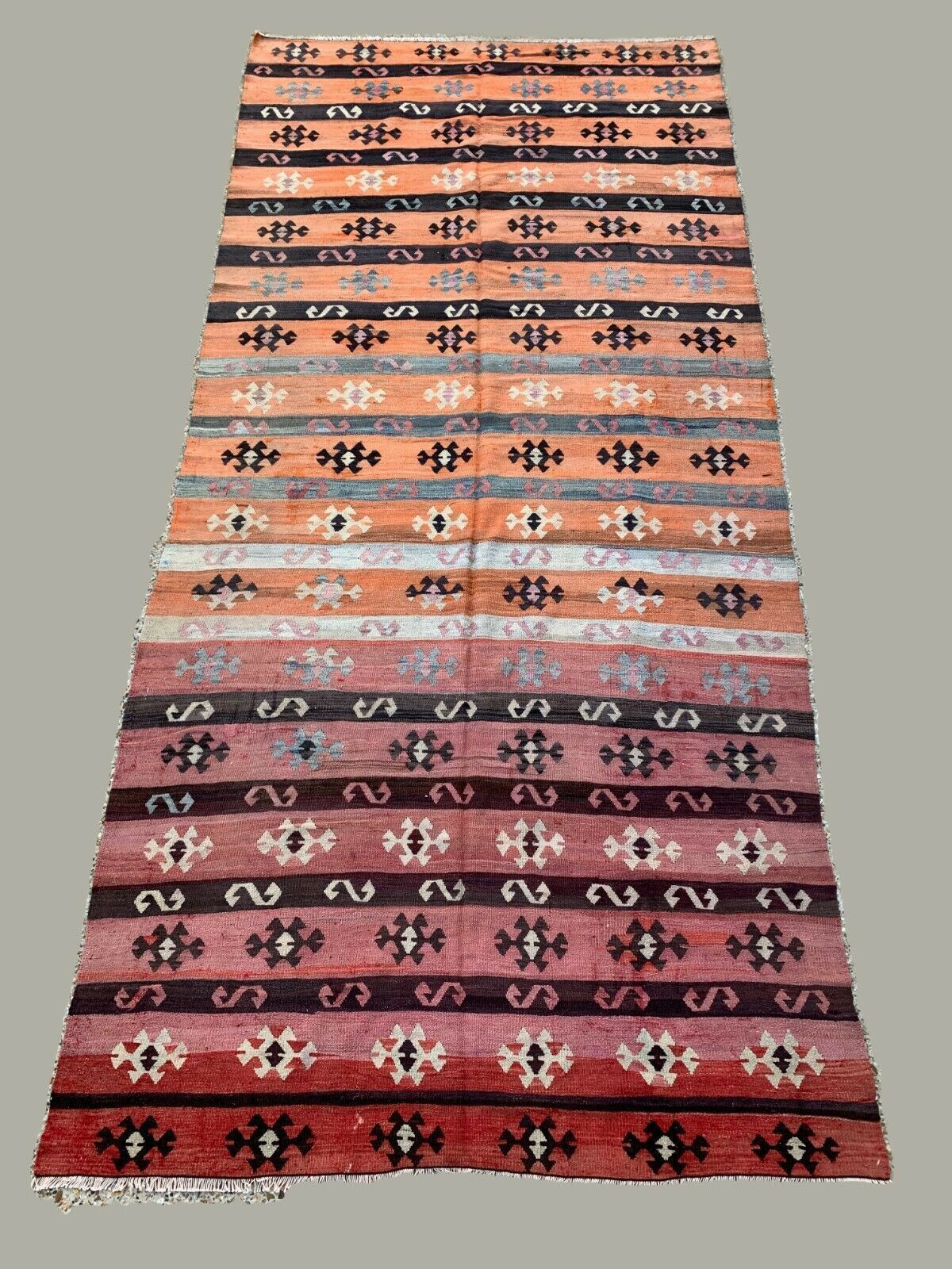 photo furniture Vintage Turkish Kilim 350x160 Cm Tribal Kelim Rug Large