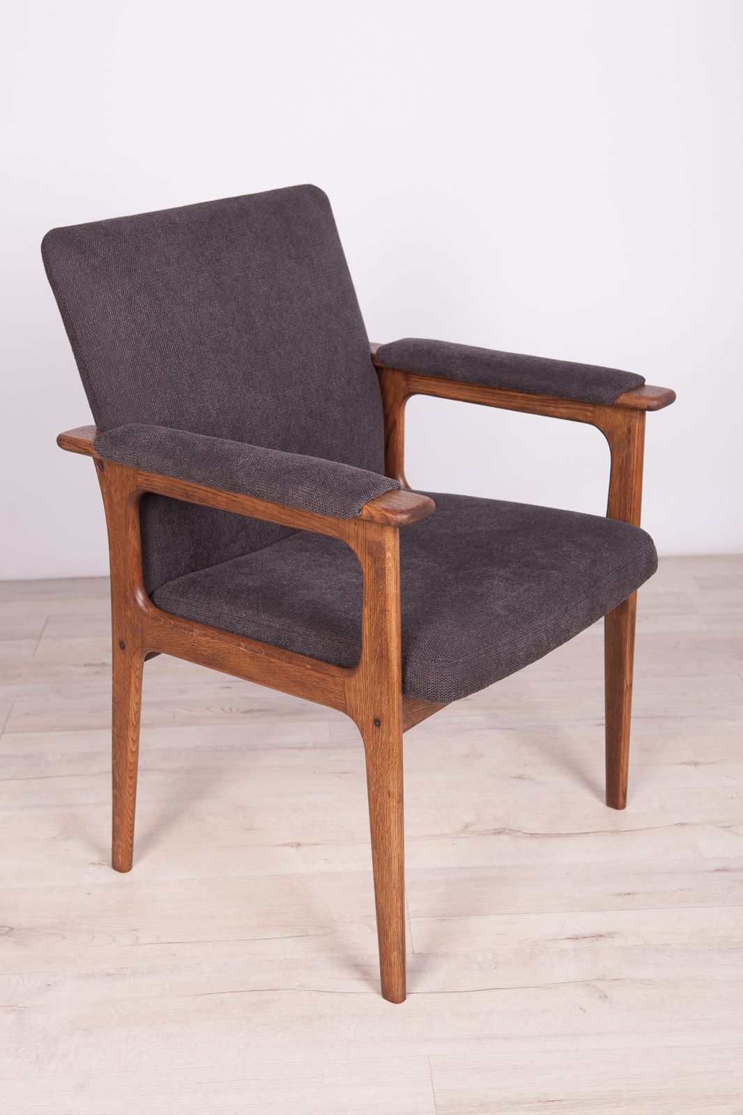 Oak Armchair From Berg Poulsen, 1970s photo 400.0