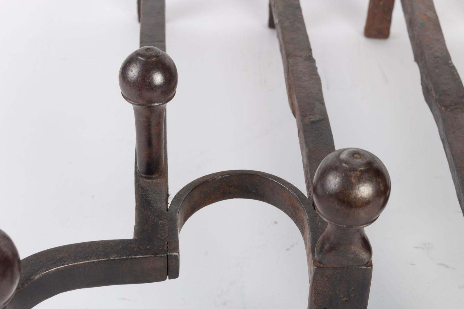 Pair Of Fireplace Dogs In Patinated Bronze, 19th Century photo Home Fixtures