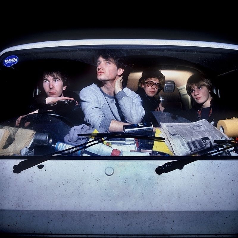 ' U2 On Tour ' 1980 By Martyn Goddard Giclée Print Framed In Black