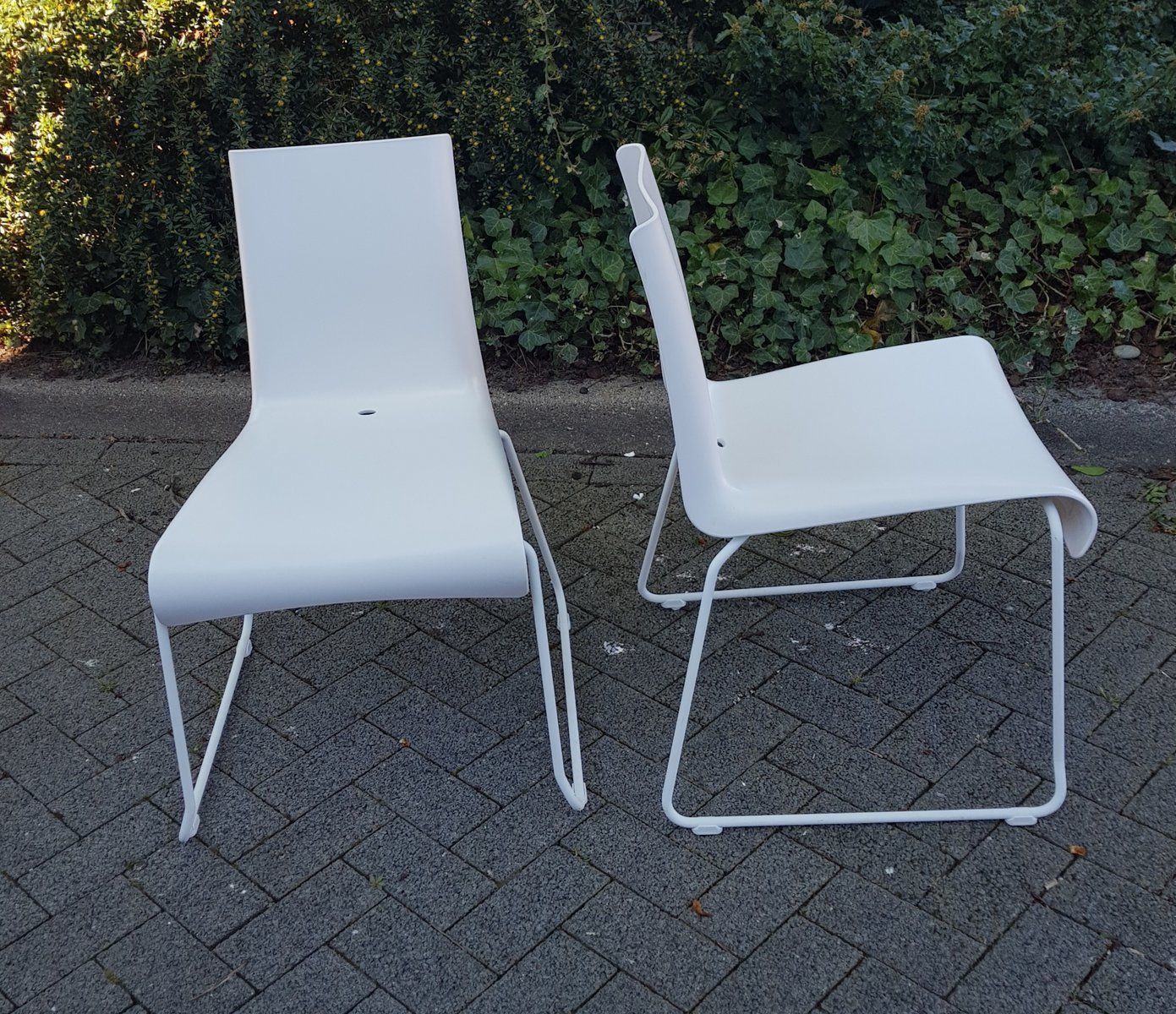 Stackable Plastic Indoor And Outdoor Chairs By Raunkjaer For Skagerak, Set Of 2 photo for sale