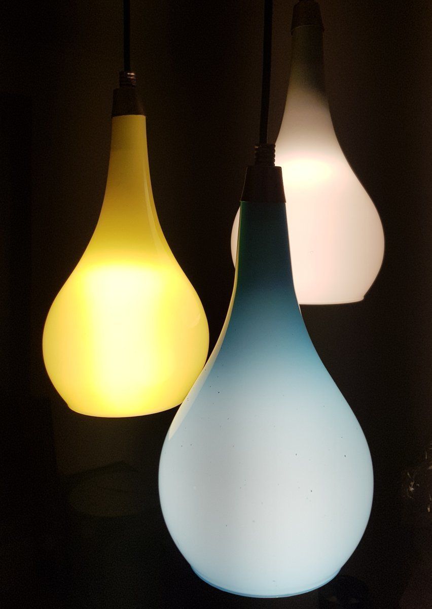 Murano Triple Ceiling Lamp By Gino Vistosi For Vistosi, 1960s photo furniture