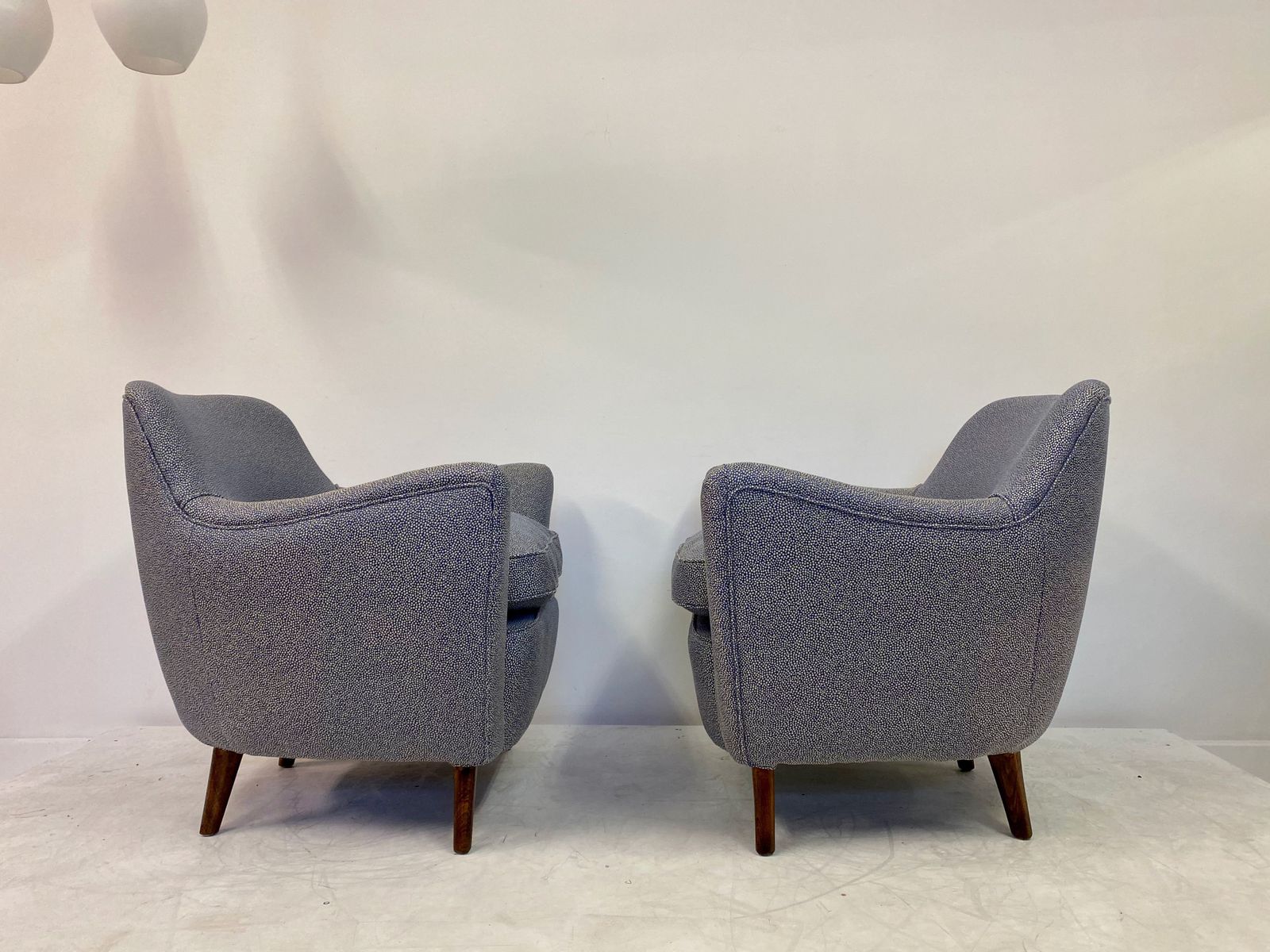 Mid Century Pair Of 1950s Italian Armchairs In The Style Of Guglielmo Veronesi photo 3195.0