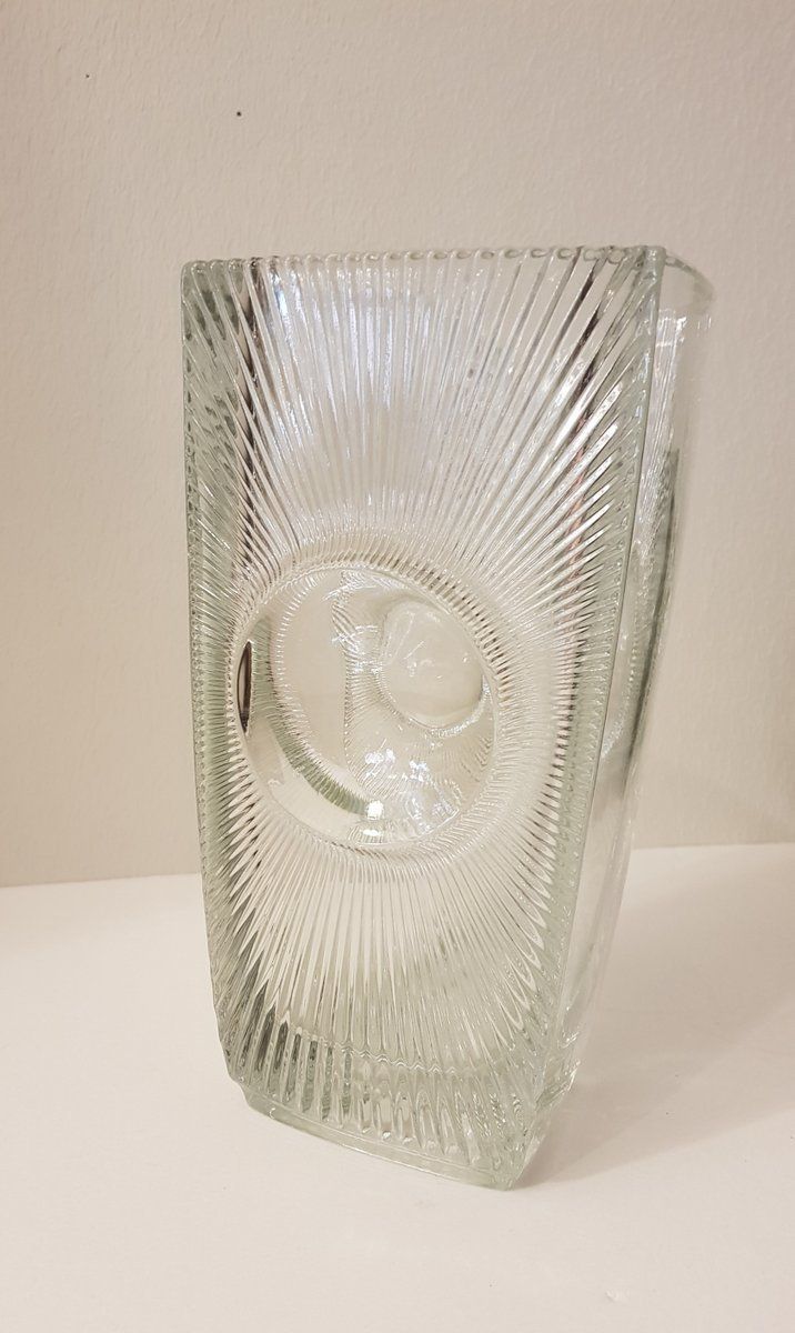 Large Glass Osaka Vase By Rudolf Jurnikl For Libochovice, 1960s photo Home Decor