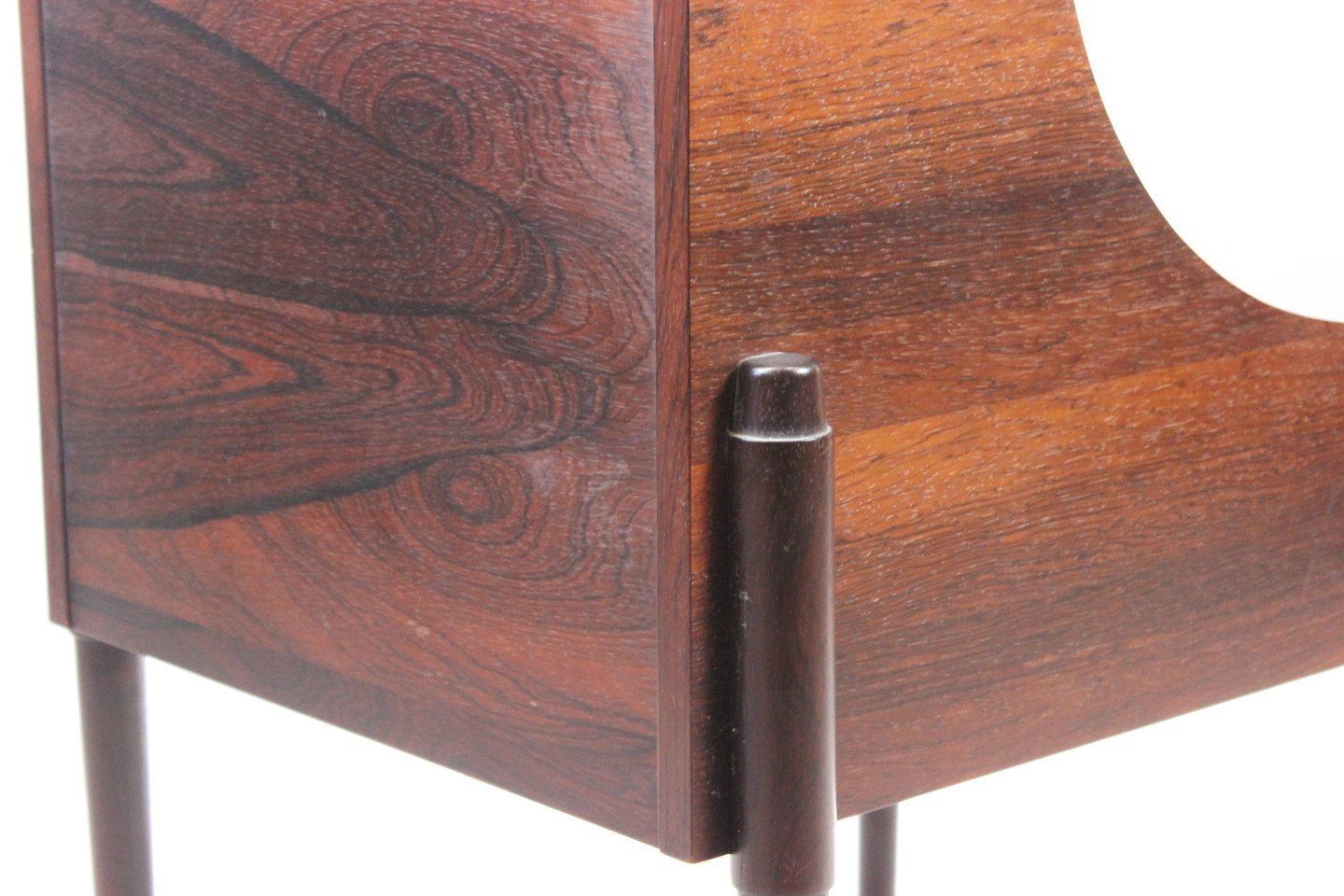 A Pair Of Bedside Tables Made In Rosewood Of Danish Design From The 1960s. photo vinterior