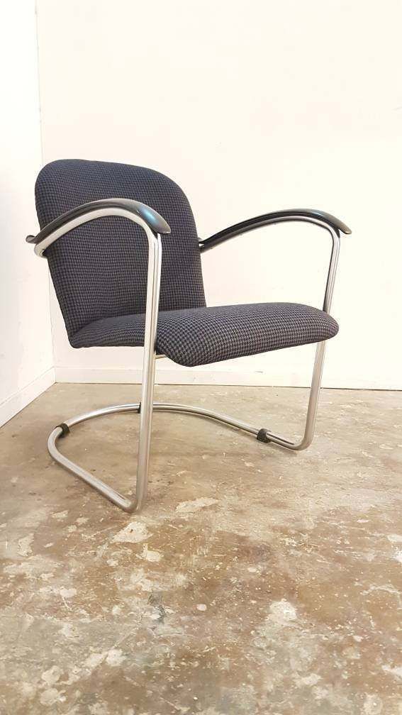 Bauhaus Armchair By W.H. Gispen For Gispen, 1930s | Re Upholstered photo furniture