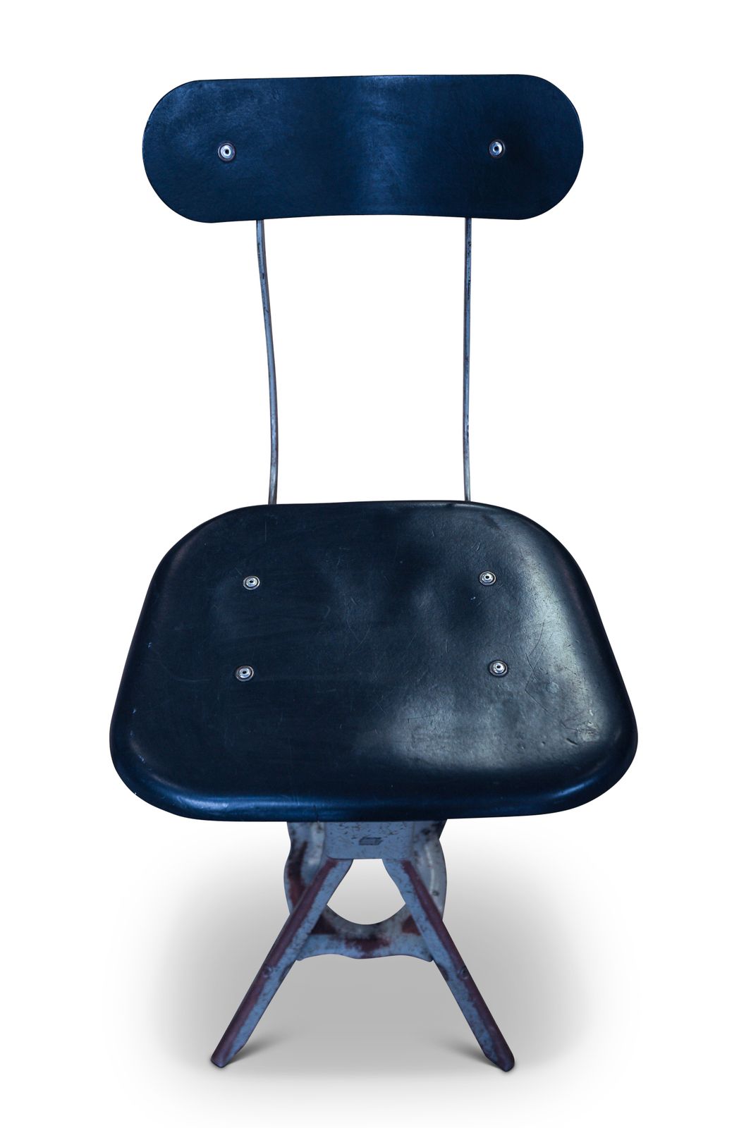 Task Stool By Emu An Industrial Metal & Moulded Fibreboard Utilitarian British Factory Circa 1950's Two In Stock Price Per Item Ol photo 270.0