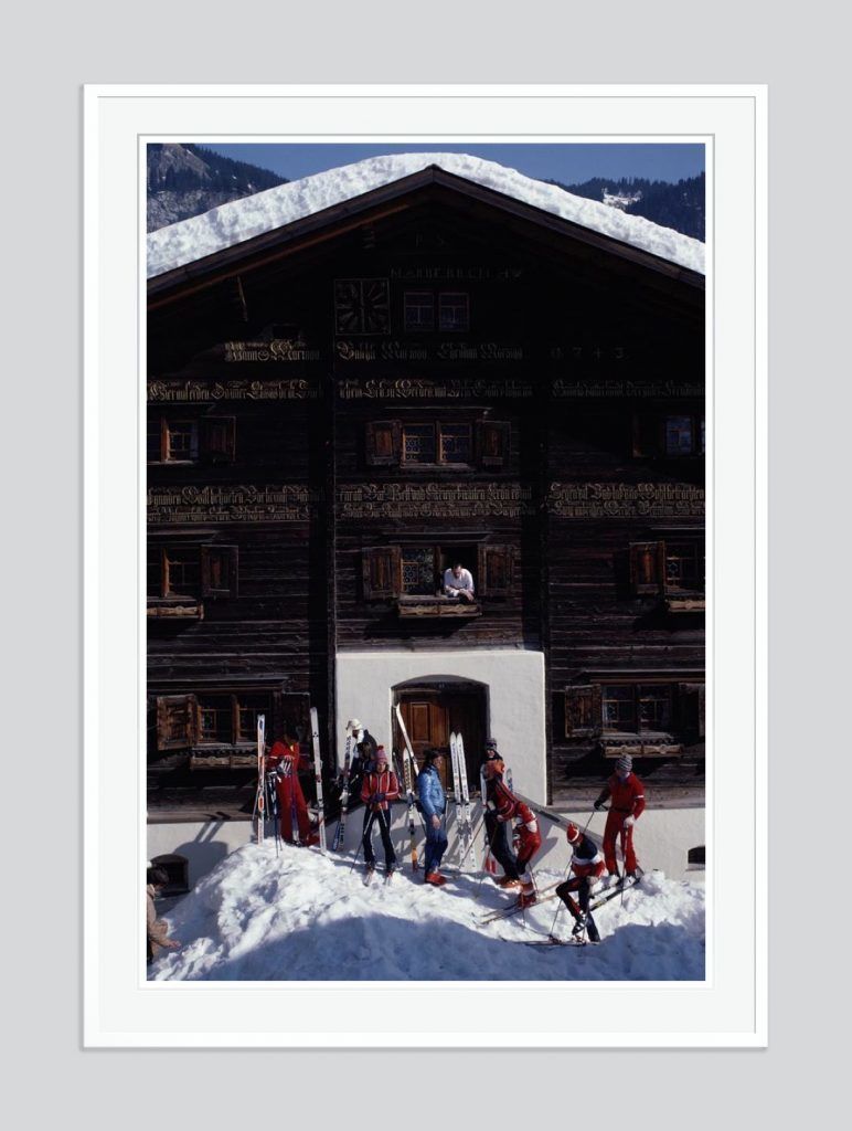 Slim Aarons 'Klosters Florin House' 1981 Oversize C Type Print Framed In White