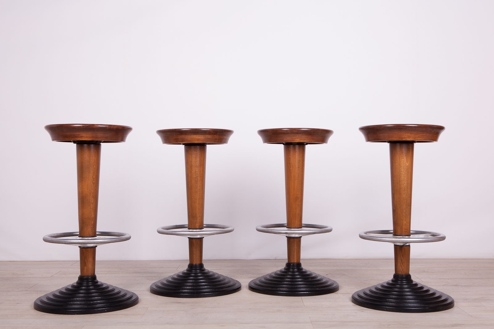 photo furniture Mid Century Barstools, 1950s, Set Of 4