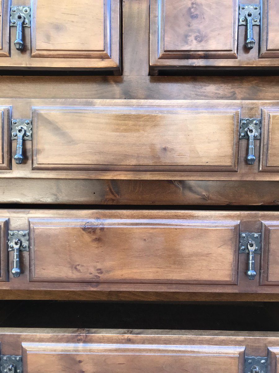 Spanish Catalan Carved Walnut Chest Of Drawers, Highboy Or Console, 1920s photo vintage