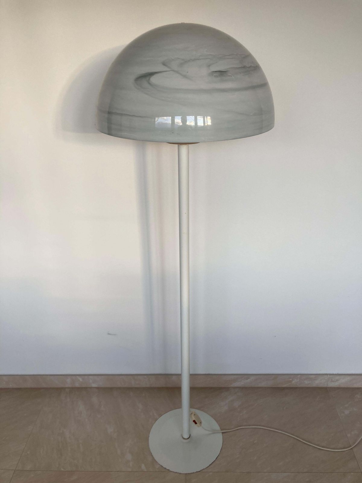 Big Midcentury Design Floor Lamp "Mushroom", 1970s photo furniture