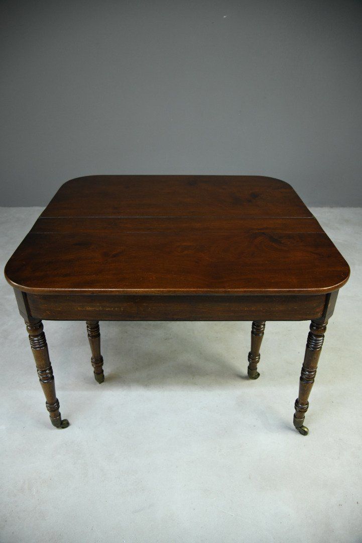 Antique Georgian Concertina Mahogany Dining Table. photo for sale