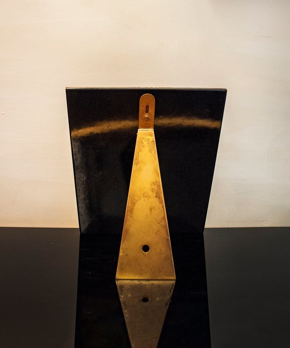 Vintage Italiaans Fotolijstje Van Glas, Palissander, Messing En Karton Door Pietro Chiesa Voor Fontana Arte, Jaren 1940 photo for sale