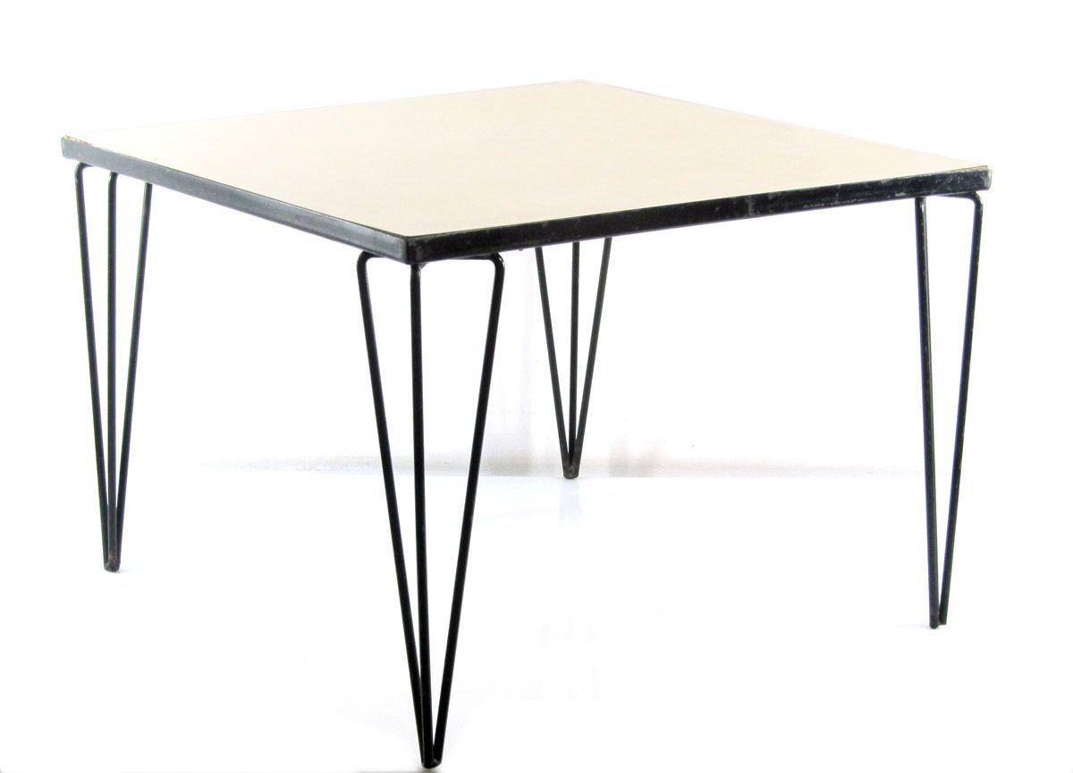 Vintage Metalen Bijzettafel – Jaren 1960 Design